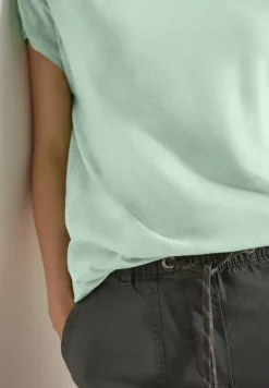 T-shirt en jersey teint en pièce à l’aspect délavé