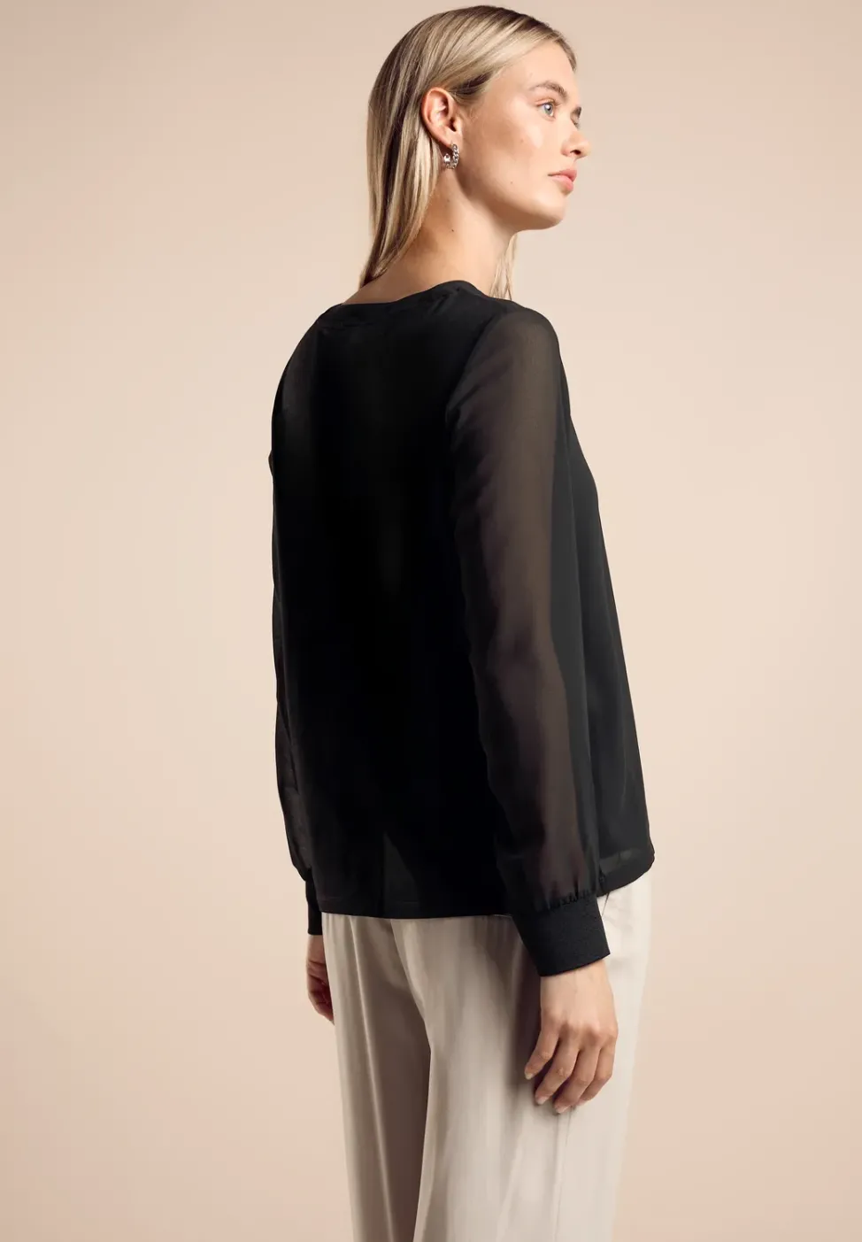 T-shirt en mousseline de soie