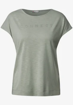 T-shirt en soie avec des mots