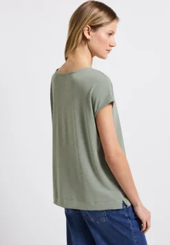 T-shirt en soie avec des mots