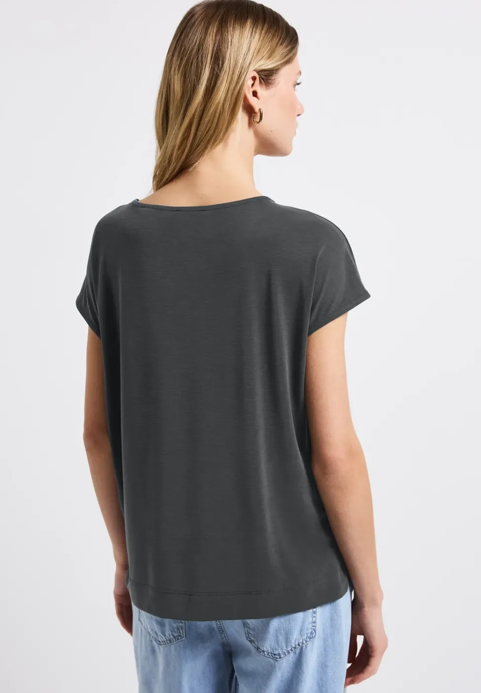 T-shirt en soie avec des mots