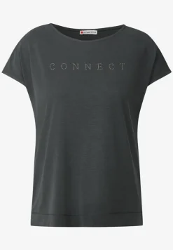 T-shirt en soie avec des mots