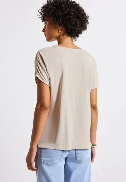 T-shirt fluide avec fronces