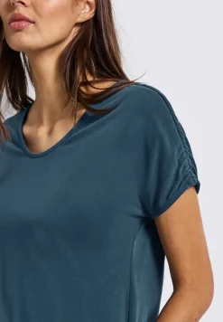 T-shirt fluide avec fronces