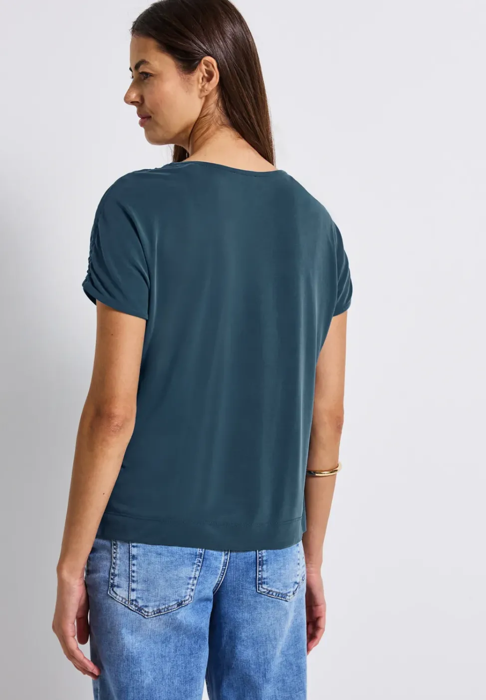 T-shirt fluide avec fronces