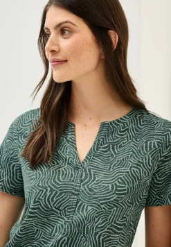 T-shirt imprimé au look tunique
