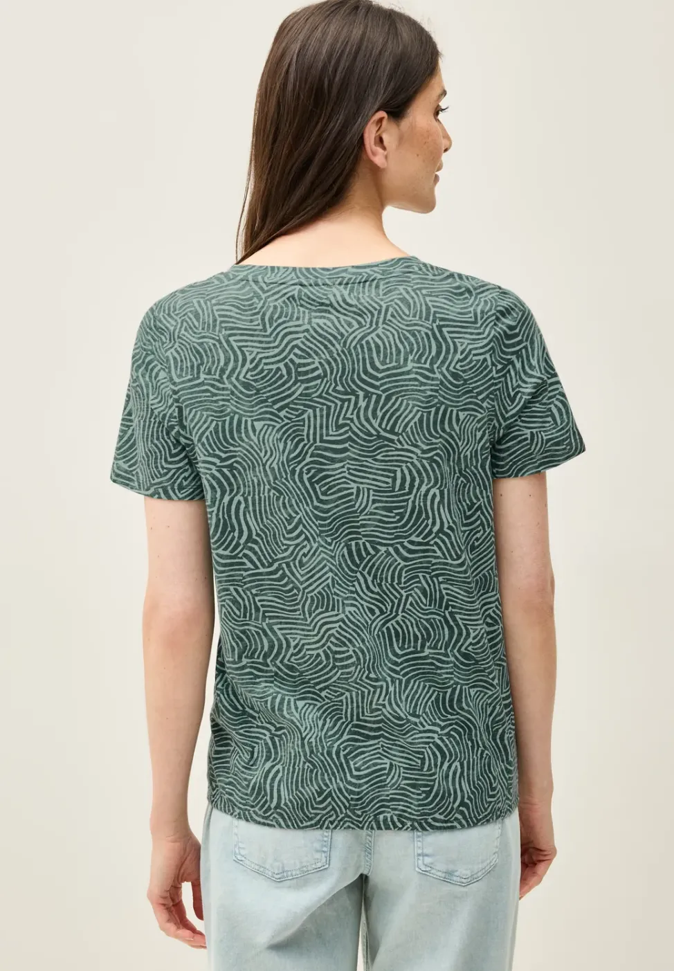 T-shirt imprimé au look tunique