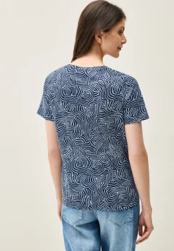 T-shirt imprimé au look tunique