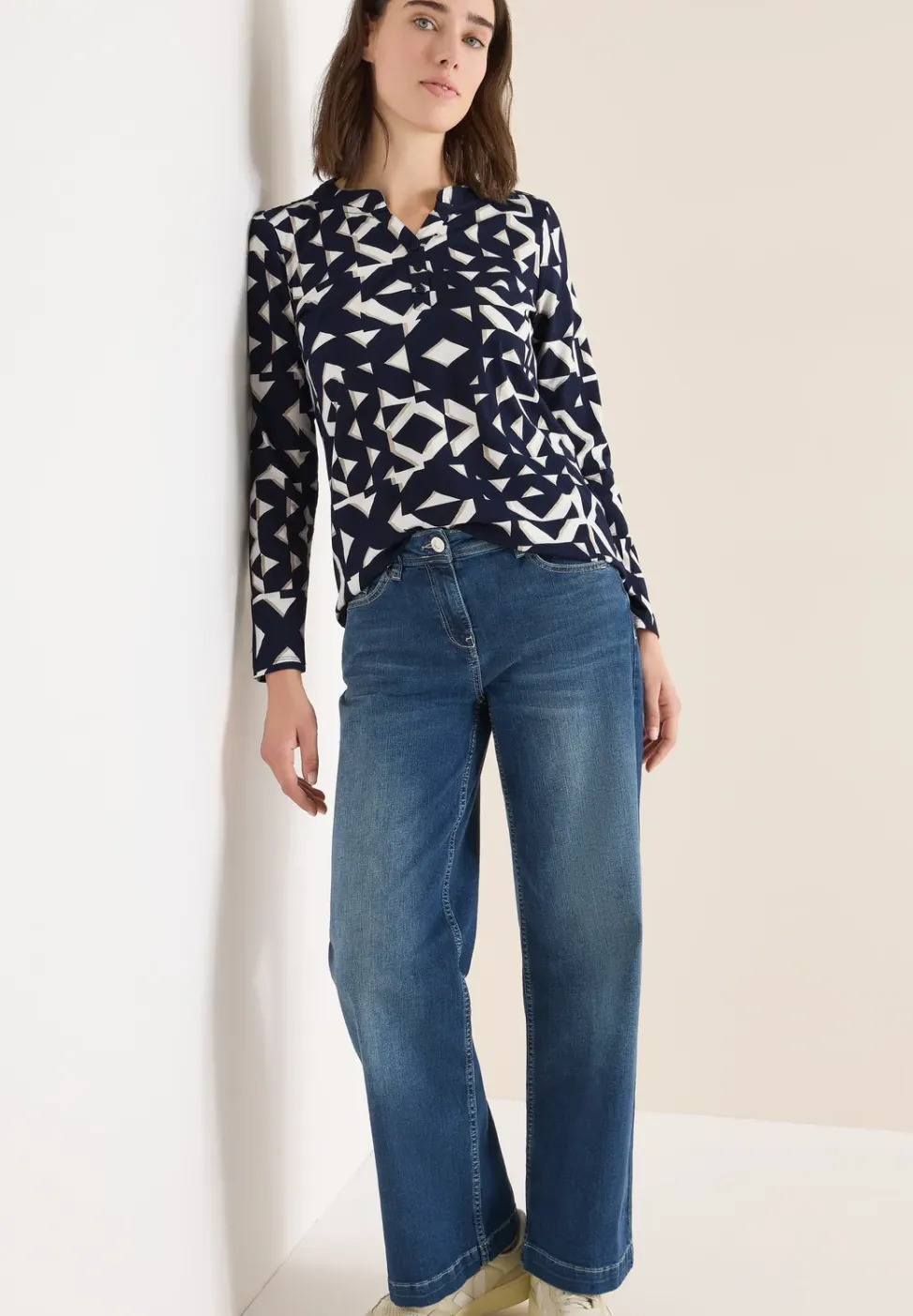 T-shirt imprimé au look tunique