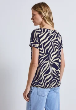 T-shirt imprimé avec découpe