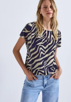 T-shirt imprimé avec découpe