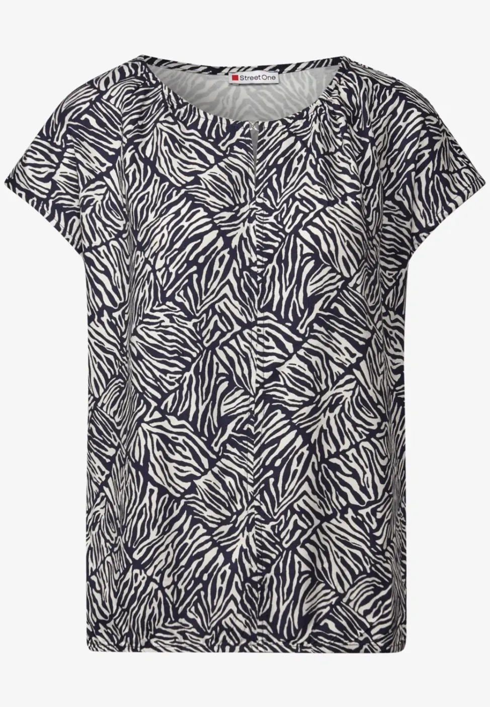 T-shirt imprimé avec découpe