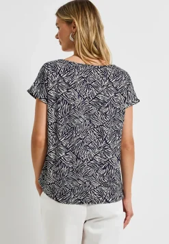 T-shirt imprimé avec découpe