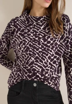 T-shirt imprimé avec détails de boutons