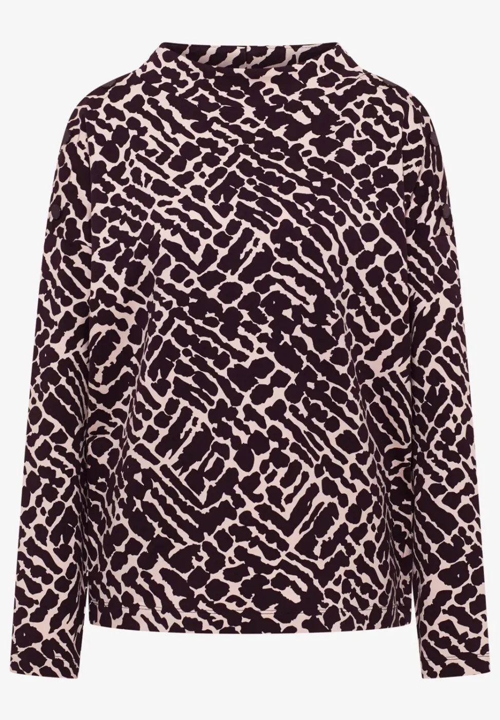 T-shirt imprimé avec détails de boutons