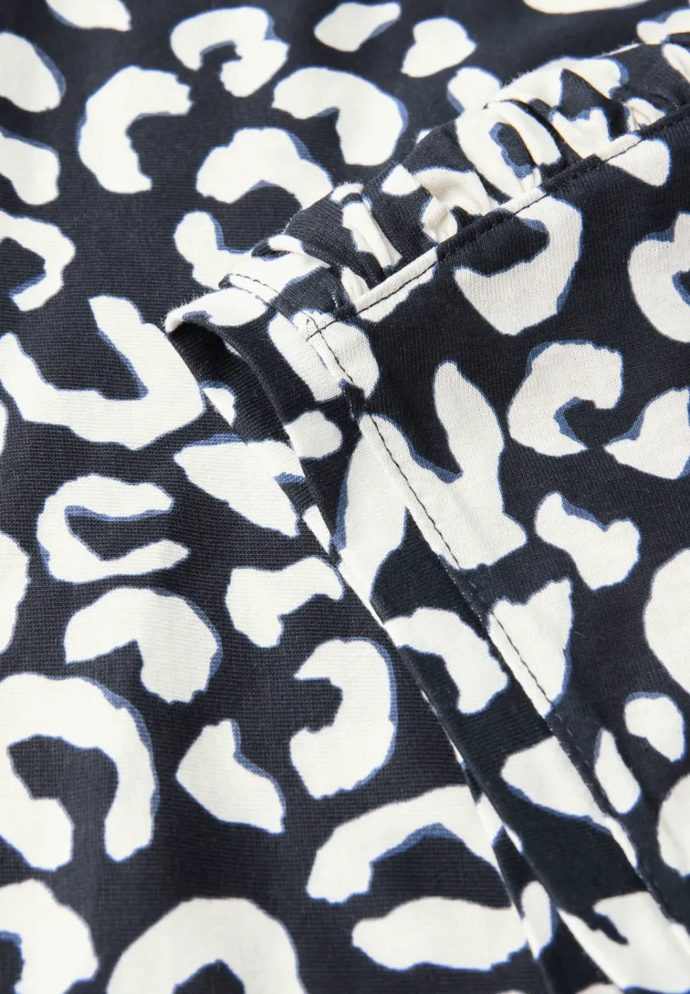 T-shirt imprimé avec fronces