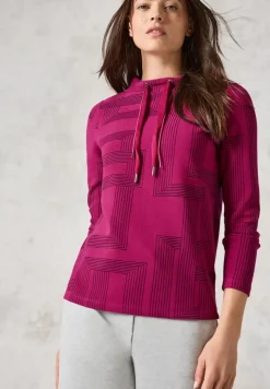 T-shirt jacquard à manches longues