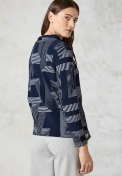 T-shirt jacquard à manches longues