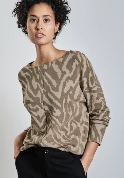 T-shirt jacquard deux tons