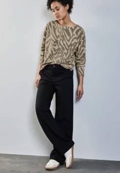 T-shirt jacquard deux tons
