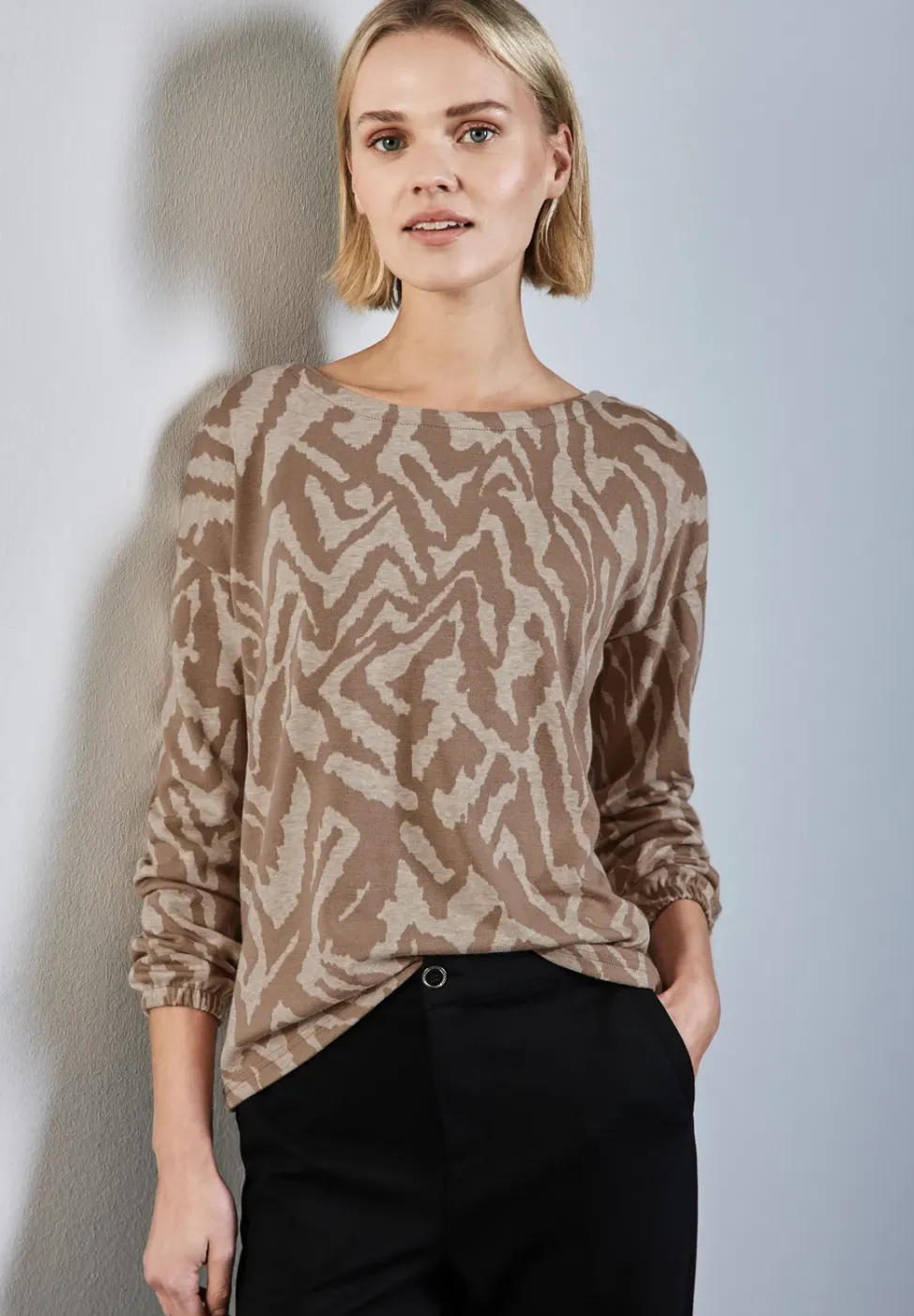 T-shirt jacquard douillet