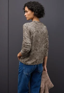 T-shirt léopard doux