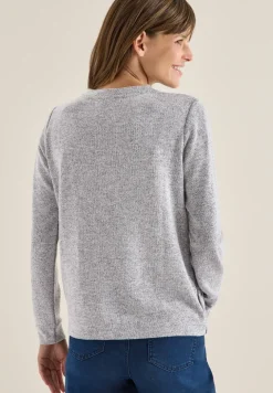 T-shirt mélangé avec boutons
