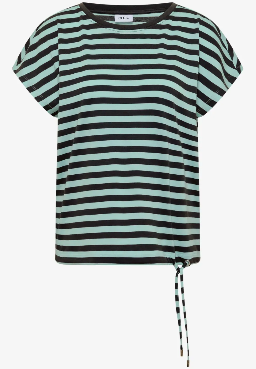 T-shirt rayé à col bateau