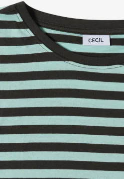 T-shirt rayé à col bateau