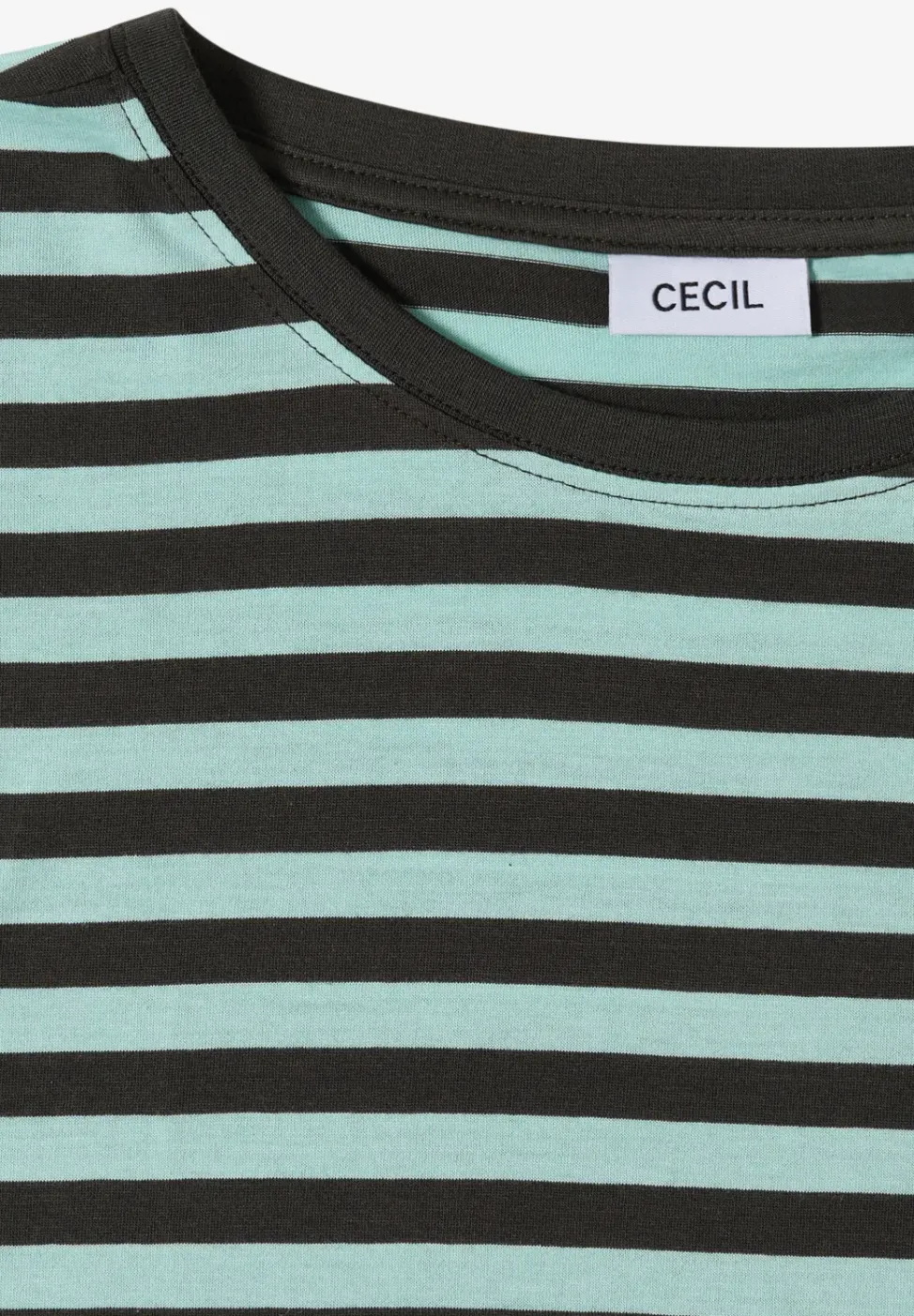 T-shirt rayé à col bateau