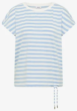 T-shirt rayé à col bateau