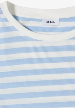 T-shirt rayé à col bateau
