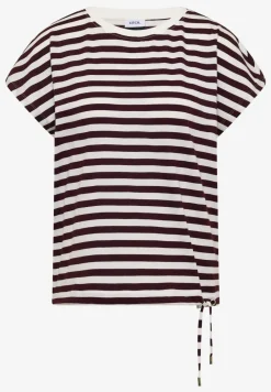 T-shirt rayé à col bateau