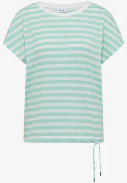 T-shirt rayé à col bateau
