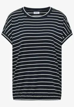T-shirt rayé à col rond