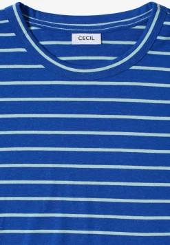 T-shirt rayé à col rond