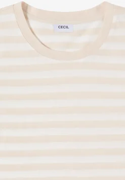 T-shirt rayé à col rond