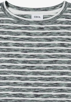 T-shirt rayé à côtes