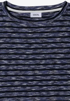 T-shirt rayé à côtes