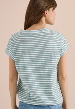 T-shirt rayé à manches courtes