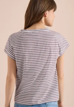 T-shirt rayé à manches courtes