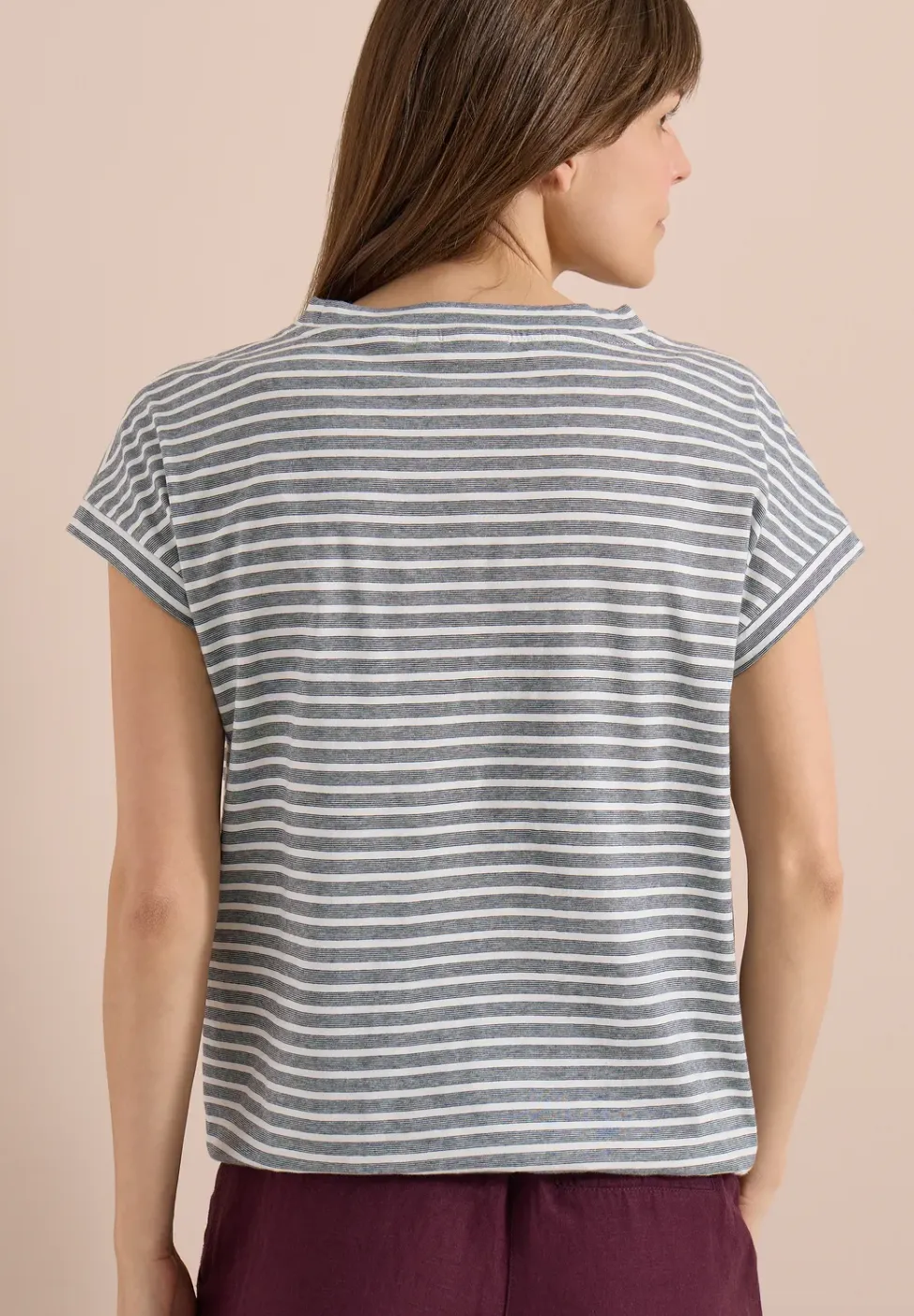 T-shirt rayé à manches courtes