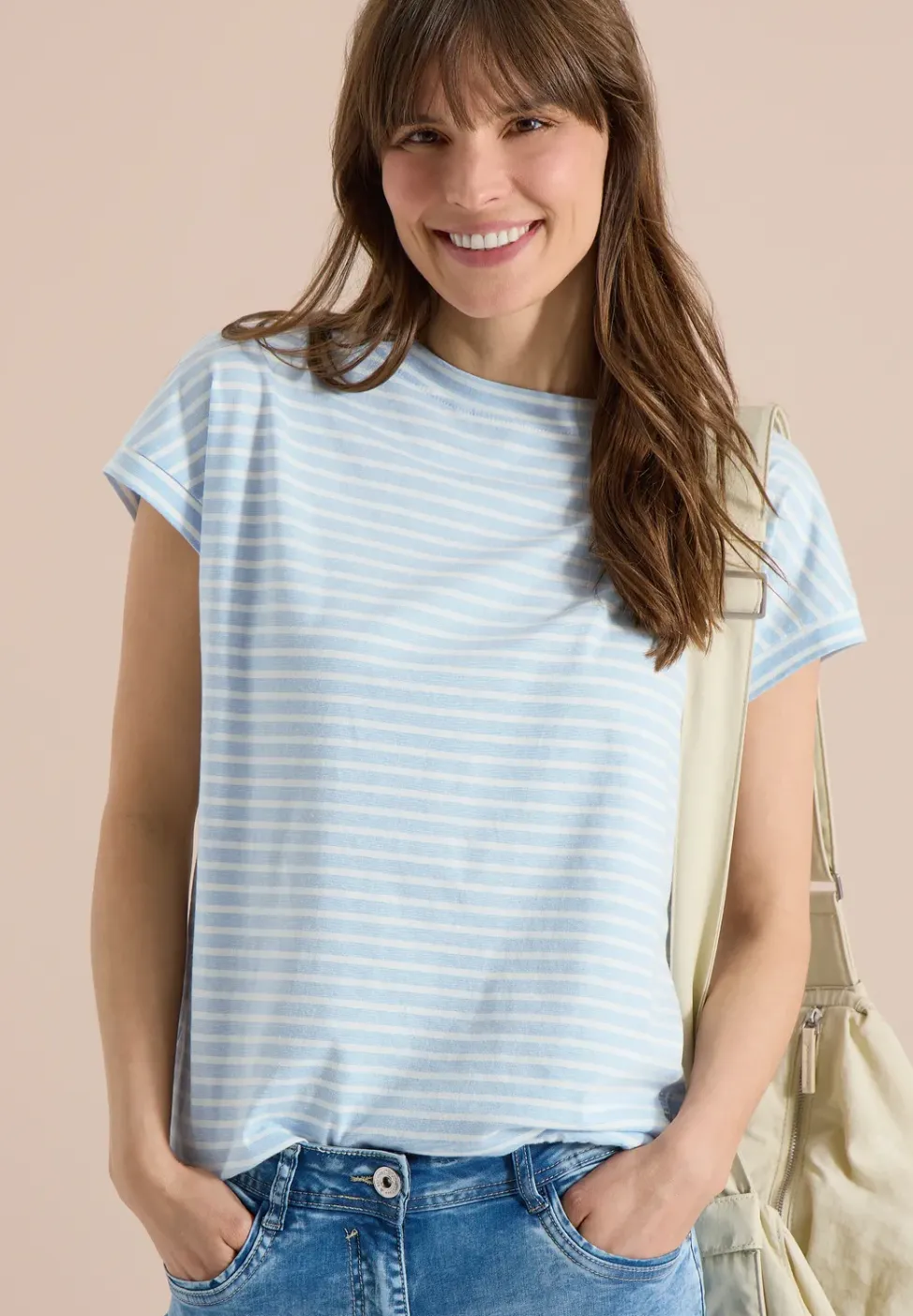 T-shirt rayé à manches courtes