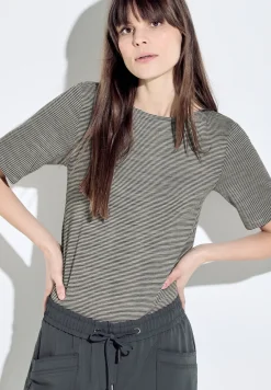 T-shirt rayé chiné