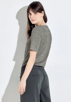 T-shirt rayé chiné
