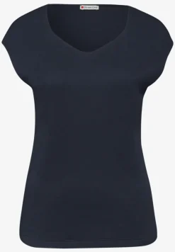 T-shirt sans manches avec encolure en diamant