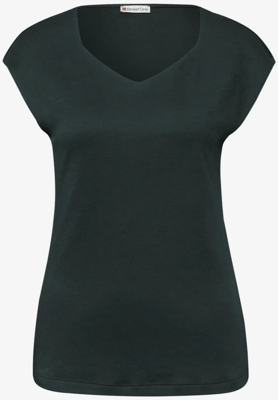 T-shirt sans manches avec encolure en diamant