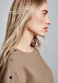 T-shirt structuré avec boutons