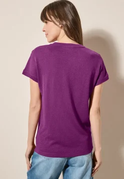 T-shirt structuré avec boutons