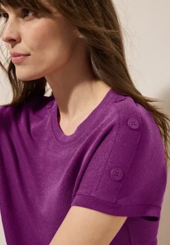 T-shirt structuré avec boutons